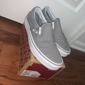 Light Gray Slip-On Vans